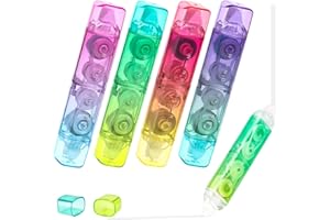 SKIWAX 4 Pièces Double Tête 2 en 1 Mini Ruban Correcteur, Pocket Ruban Correcteur Rouleau Correcteur Rubans de Correction pour Étudiants Employés de Bureau Scrapbook