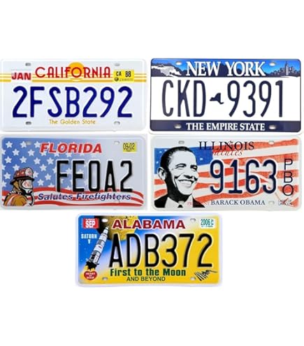 Set 3 Targhe Auto USA Arizona In Metallo - 30x15cm, Repliche Collezionismo | Decorazione Americana - Foto 10