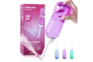 Onegreen Portable Bidet for Postpartum Care-500ml Green Travel Bidet Portable Bidet for Toilet UK, Upside Squirt Portable Bidet Squeezable Hygiene Wash for Perineal and Pregnancy (Purple)