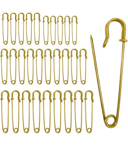 15 stuks verbeterde grote veiligheidsspelden, 6,7 cm grote en extra grote metalen veiligheidsspelden voor lederen canvas dekens ambachten rokken gigantische veiligheidsspeld voor spins