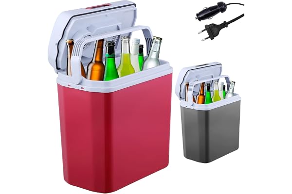 Arebos 20 L Boîte réfrigérante | Boîte chauffante thermoélectrique | Glaciere Allume Cigare | Glaciere électrique | sur Secteur | Mode éco | 12/230 V pour Voiture et Prise de Courant