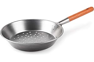 Excelsa Caldarroste Poêle Salta Châtaignes 27 cm, alliage d'acier