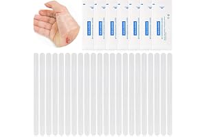 60 Skin Closure Strips Adhesive 1/4 x 4 Inch/ 6 x 100 mm for Closing Supporting Cuts Suture, 12 Packs of 5 Strip