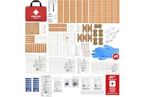 Active Era Trousse de Secours Complète 320 Pièces – Kit de Survie avec Pansements, Bandages, Ciseaux Médicaux et Couverture – Idéal pour Maison, Bureau, Voiture, Voyage, Camping et Randonnée