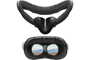 AODELAN Almohadilla facial de realidad virtual para Oculus Quest 2, interfaz facial y almohadilla de repuesto compatible con Meta Quest 2 agujeros transpirables de cuero protector de realidad virtual