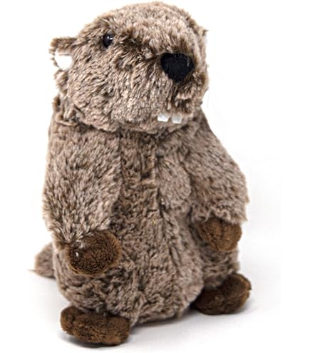 Kuscheltier 'Marmi' – Murmeltier Aus Plüsch, Beige Meliert, Ca. 16 Cm Groß