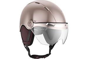 CASR Style - Urbaner Lifestyle-Helm für Fahrrad & E-Scooter - Transparentes Visier & abnehmbare Ohrpolster - Optimaler Komfort für Damen & Herren