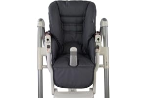 Babys-Dreams Housse De Rechange Coussin SièGe Pour BéBé Peg Perego Prima Pappa Diner , Gris Foncé 1 Unité (Lot 1)