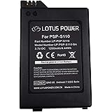 PSP S110 Batterie 3,7V 1200mAh Haute Capacité, Batterie de Remplacement PSPS110 pour Sony Playstation Portable PSP2004 PSP200