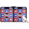 Double Dancing Mat Double User Wired Dance Mat Game Non-Slip with 2 Remote Controller Dancers Step Pads Yoga Game Blanket for Gymnastics Fitness