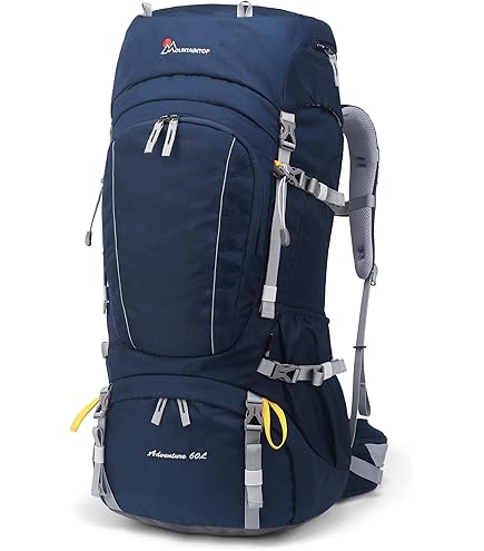 Mountaintop 60L Trekkingrucksack - Wanderrucksack Mit Regenschutz Für Outdoor