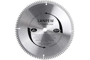 LANPEW Brzeszczot do piły z twardego metalu, zęby TCG, 25 cm, do brzeszczotów aluminiowych, metale nieżelazne, okrągły, do cięcia żelaza i drewna (25 cm, 2,5 cm, 100T)