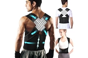 JINGSHUBO Rücken Geradehalter, Haltungskorrektur Rücken Damen und Herren, Back Posture Corrector, Lendenwirbelstütze Verstellbarer Rückenposenkorrektor (Schwarz Grau, XXL)