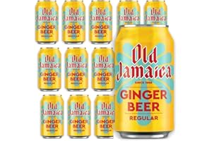 BAZACHI Old-Jamica Ginger Beer Soft Drinks 330 ml Made with Authentic and Natural Root Ginger Original and Best Refreshing and Crisp Tasty Classic (Pack of 12)