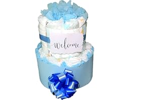 WINDELZAUBEREI Windeltorte Junge Willkommen | Das perfekte Geschenk zur Geburt & Taufe