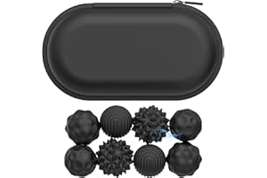 BONGSHAKALAKA 8 Piezas Bola De Acupresión Magnética Bola De Masaje De Manos Bolas Magnéticas Para Aliviar El Estrés Pelotas Sensoriales De Juguetes Para La Ansiedad o Masaje Las Manos y Los Pies