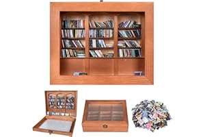 ZIMOER Anxiety Mini Bookshelf, Small Bookshelf Mini Books Ornament, Miniature Book Display Shelf with 200Pcs Mini Books, Funny Gifts for Book Lovers, Home Room Living Office Bookshelf Decor -25*20*7cm