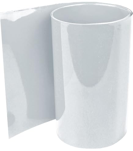 Gaine Thermorétractable PVC 100 Mm Plat – 1 M – Transparent Vert – Pour Batterie 18650 Et Emballage