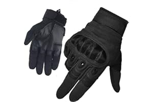 Limirror Gants Tactiques Plein-Doigt Hommes Mi-Saison Sport de Plein air pour Combat, Scooter, Militaire, Moto,Paintball, Cyclisme, Randonné, Airsoft, Camping, Chasse,Vélo