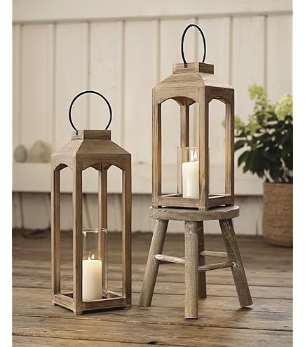 Mojawo Complete set XXL luxe 3-delige tuinlantaarns van roestvrij