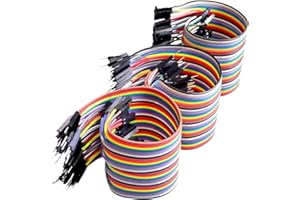 Canzoon Jumper Wire Kit 120Pcs 40Cm Cable Puente Macho A Hembra,Macho A Macho,Hembra A Hembra Cable Dupont Largo Para Maqueta, Para Prueba De Circuito Rápido
