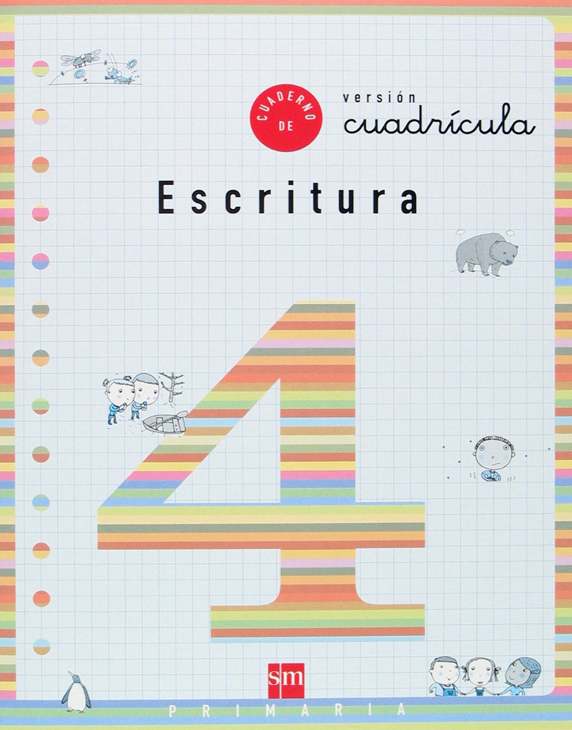Cuaderno 4 de escritura, Cuadrícula. 2 Primaria