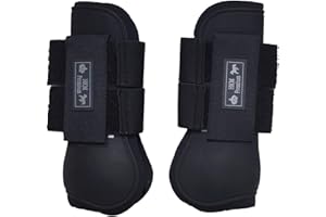 HKM SPORTS EQUIPMENT Guêtres -HKM Premium- antérieurs HKM - Shetty, 9191 noir/noir