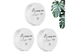 Detector de Fugas de Agua, TOWODE Sensor de Nivel de Agua Detector de Fugas Detector de Alarma de Fugas de Agua con 90 dB para baño, Cocina, lavadero