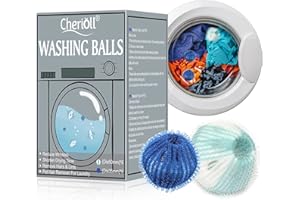 CHERIOLL Bolas Atrapa Pelos Lavadora,12 PCS Reutilizables Bolas para Lavadora,Quita Pelos Lavadora Mascotas,Atrapapelos Mascota Lavadora,Quita Pelusa Lana y Cabello de la Ropa en la Lavadora