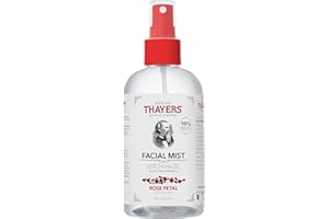 ‎THAYER'S Thayers Mildes Hamamelis Rosenblüten Gesichtswasser-Spray mit Bio Aloe Vera – strahlkraft & verengt poren - ohne alkohol - vegan - 98 % natürliche inhaltsstoffe - dermatologisch getestet - 237 ml