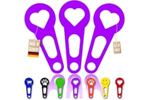 OnAir 3 gettoni per Il Carrello della Spesa, Rimovibili immediatamente Come Portachiavi; 3 Pezzi in Un Set Sblocca Carrello Sblocca Carrello (Viola, Cuore)