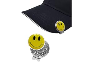 Asbri Golf Smiley Jaune Cap Clip N/A Bronze