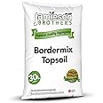 Bordermix Top Soil 30L Enriched with Horse & Chicken Manure (Mushroom Compost) - Can be used in Beds & Borders as a Conditioner or Mulch - By Jamieson Brothers