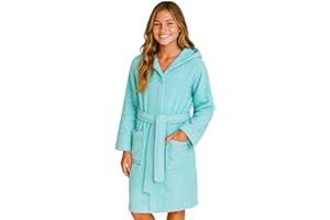 Morgenstern Bawełniany szlafrok kąpielowy dziecięcy z kapturem