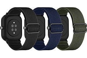 LanQii Nylonowy pasek 20 mm, kompatybilny z Amazfit GTS 4 Mini / Bip 3 / Bip 3 Pro / GTS 3 / GTS 2, elastyczny, sportowy pasek zapasowy do Samsung Galaxy Watch 5 40,44 mm / Watch 5 Pro 45 mm
