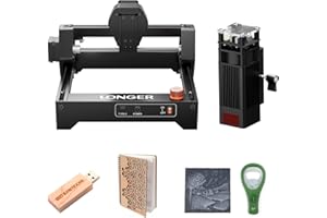 Longer Ray5 Mini Laser Engraver 5.5W, High-Speed Laser Cutter up to 12000 mm/min, Engraving and Cutting Machine for Wood, Metal, Acrylic, Leather, 130×130 mm Working Area, Connection