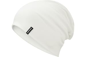 HAMUNI Slouchy, berretto da donna, comodo, in cotone, a doppio strato, morbido, antivento, sottile, classico, alla moda, perfetto per l'uso quotidiano e le mezze stagioni