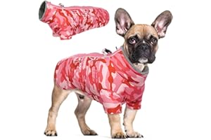 HJYOKUSO Manteau Chien Imperméable, Manteau pour Chien, Manteau Chien avec Fermeture à Glissière, Manteau Chien Hiver, Manteaux d'hiver pour Chiens, Pull pour ChienPour Chiens de Petite, Moyenne et Grande XS