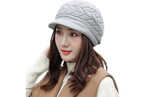 WKTRSM SWEDREAM Sombrero Invierno Gorros de Punto Gorras para Mujeres Crochet Cálido Suave Sombreros de Esqui