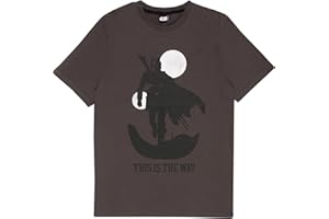 Popgear modne t-shirty Mężczyźni Star Wars the Mandalorian This is the Way męski T-shirt grafitowy (1 w zestawie)