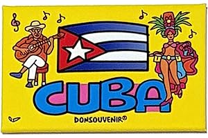 DONSOUVENIR Cuba Aimant DE FRIGO. MAGNETIQUE MODÈLE: Musique À LA Havane