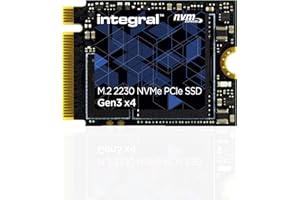 Integral 256GB M.2 NVMe 2230 PCIe Gen3 x4 SSD, READ Speed up to 3000MB/s, WRITE Speed up to 1200MB/s, Internal Solid State Drive, Valve Steam Deck, Microsoft Surface Pro, PC & Laptop Compatible