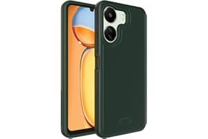 TUDIA MergeGrip Compatible con Funda para Xiaomi Poco C65 y Redmi 13C Case 4G - Funda Carcasa Protectora de Doble Capa Antideslizantetectora Delgada Resistente de Grado Militar - Verde Pino