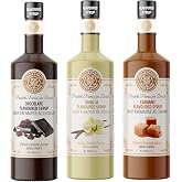 Sirius Premium &Ccedil;ikolata, Karamel, Vanilya Aromalı Şurup 3'l&uuml; Set (3x700 ml)