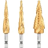 DEWALT DWA1790IR 3-Piece IMPACT READY Step Drill Bit Set
