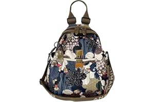 DEEVORCA Mochila Para Mujer Elegante Dama Bolso de Mano Estampado de Moda Diseño Desgastado de Hardware Bolso de Hombro Para Mujer Viajes Escuela Camping Impermeable Tela Oxford