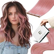 Hair2heart Tape Extensions Echthaar – 20 Tapes à 2,5 G, 40 Cm, Farbe 4/0 Mittelbraun, Glatt