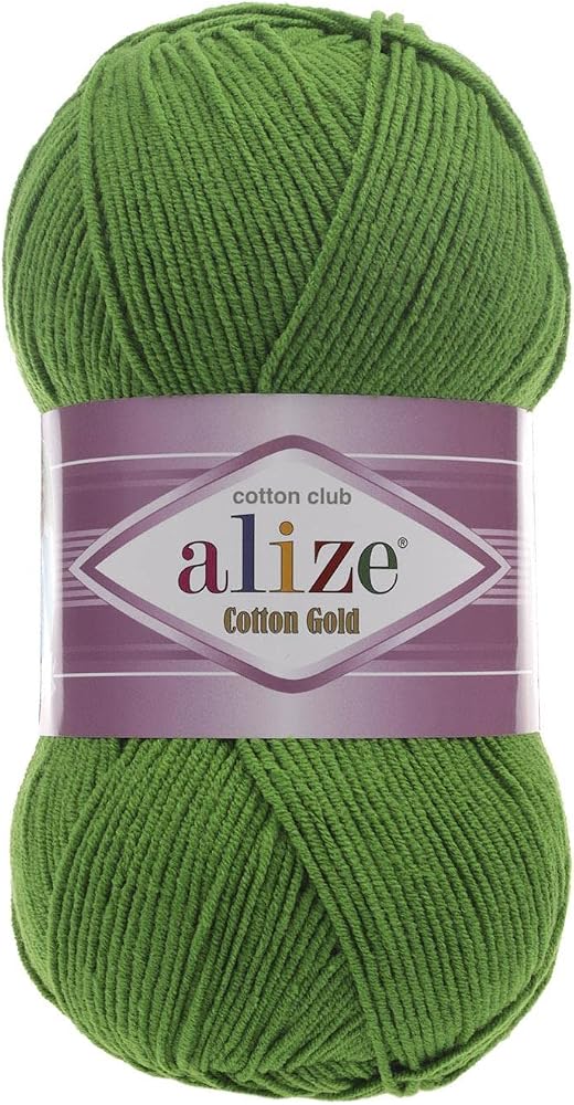 Alize Cotton Gold Pamuk 100gr El Örgü İpi Yünü 126 ÇİMEN YEŞİL