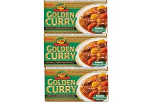 HEART FOR CARDS S&B Golden Curry Green Japanese Curry Mix Vegetariano Sin Carne Contenida 3 x 220 g Sabor: Mediano + Heartforcards® Shipping Protection