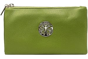 HIPSTER FASHION DESTINATION Women's Small Clutch, Cross Body, Shoulder Bag with Wristlet and Long Adjustable Shoulder Strap